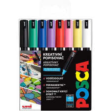 UNI Stationery UNI Posca 1MR Alap készlet, 8 db filctoll, marker