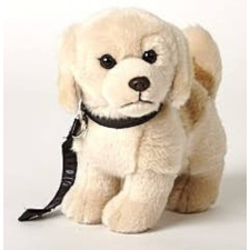 Uni-Toys Plüss Golden Retriver kutyus porázzal 30cm horgászkiegészítő