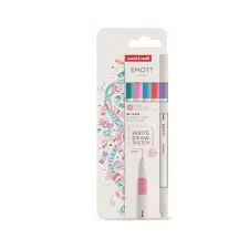 UNI Tűfilc készlet, 0,4 mm, UNI "Emott Candy Pop", 5 különböző szín filctoll, marker