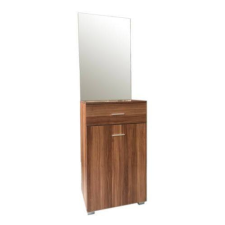 Unic Spot Demi előszoba szekrény tükörrel, sötét tölgy bútor
