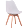 Unic Spot Tulip étkezőszék fa vázzal, fehér, 2 db/csomag