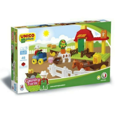 Unico Farm építőjáték figurával és állatokkal barkácsolás, építés
