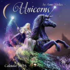 Unicorns by Anne Stokes Wall Calendar 2025 (Art Calendar) naptár, kalendárium