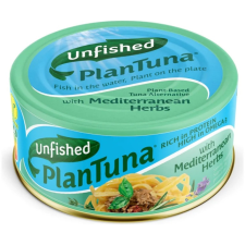  Unifished Plantuna vegán tonhal stílusú készítmény mediterrán fűszeres lében 150 g konzerv