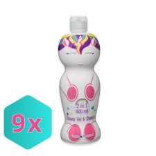  Unikornis 2in1 tusfürdő és sampon 400 ml KARTON - 9 db sampon