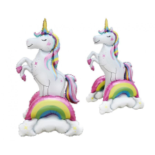 UNIKORNIS 3D Rainbow fólia lufi 94 cm party kellék