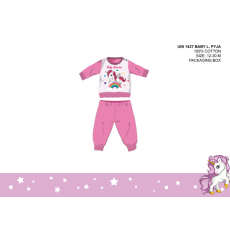  Unikornis baba pizsama - jersey pamut pizsama - rózsaszín - 86
