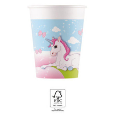 UNIKORNIS Castle papír pohár 8 db-os 200 ml FSC party kellék
