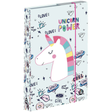 Unikornis füzetbox A/5, jumbo, Unicorn Power, világoskék füzetbox