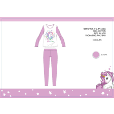  Unikornis gyerek jersey pizsama - pamut pizsama - világoslila - 98 gyerek hálóing, pizsama