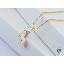  Unikornis gyermek-40 antiallergén nyaklánc-14K nyaklánc