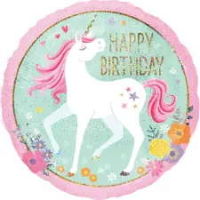  Unikornis Magical fólia lufi 43 cm party kellék