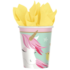 Unikornis Magical papír pohár 8 db-os 250 ml party kellék