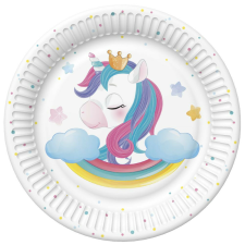 Unikornis Magical papírtányér 8 db-os 18 cm party kellék