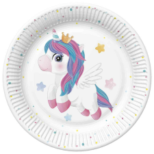  Unikornis Magical papírtányér 8 db-os 22,7 cm party kellék