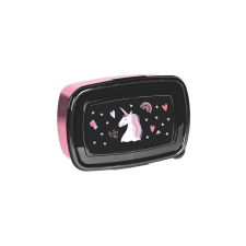Unikornis műanyag uzsonnás doboz - Black, Pink (PP25JO-3022) babaétkészlet
