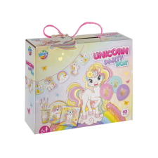  Unikornis partiszett 6 fő részére, 43 db party kellék