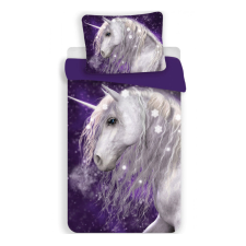 Unikornis Purple gyerek, ovis ágyneműhuzat 100×135 cm, 40×60 cm babaágynemű, babapléd