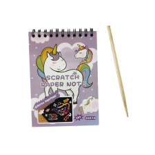 Unikornis Scratch képkarcoló A5-os méret lila kreatív és készségfejlesztő