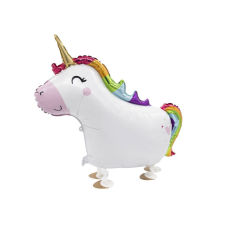UNIKORNIS Smile sétáló fólia lufi 81 cm party kellék