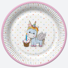 UNIKORNIS Sweet papírtányér 8 db-os 18 cm party kellék