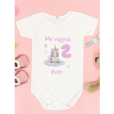 Unikornisos body kislányoknak - 2 éves lettem kombidressz, body