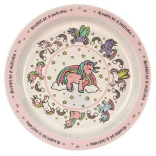 Unikornisos melamin lapostányér - 22 cm - Little Star Unicorn babaétkészlet