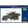  Unimodels Truck GAZ-AAA with 25mm 72-K AA gun 1:72 (UM588)