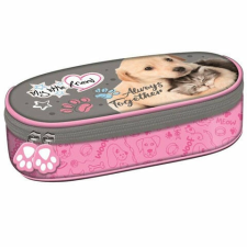 UNIPAP My Little Friend Cat & Dog ovális tolltartó 20,5×9,5×5 cm tolltartó