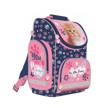UNIPAP My Little Friend cicás rózsaszín anatómiai iskolatáska, hátizsák 35x27x16cm iskolatáska