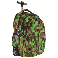 UNIPAP ST.Right Trolley hátizsák, Pixel Cubes kollekció, TB01, szilikon kerekek, 44x32x25 cm iskolatáska