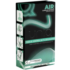 Uniq - AIR LATEXMENTES NŐI ÓVSZER 3 DARAB óvszer