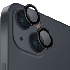 Uniq Apple iPhone 14 / 14 Plus, Kamera lencsevédő fólia, ütésálló fólia, Tempered Glass (edzett üveg), alumínium keret, Uniq Optix, fekete mobiltelefon kellék