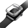 Uniq Apple Watch Ultra (49 mm), Szilikon védőkeret, 4H képernyővédő fóliával, szíj nélkül, közepesen ütésálló, Uniq Garde Hybrid, átlátszó