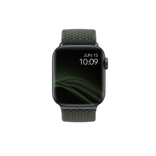 Uniq Aspen fonott szíj Apple Watch 42/44mm, zöld okosóra kellék