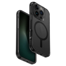 Uniq Combat Magclick Charging tok iPhone 16 Pro Max - átlátszó fekete szegéllyel tok és táska