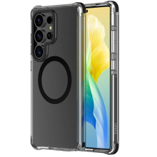 Uniq Combat Magclick Samsung Galaxy S25 Ultra MagSafe tok, átlátszó-fekete tok és táska