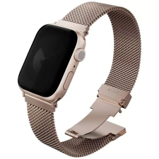 Uniq Dante Pro Apple Watch 44/45/46/49mm rozsdamentes acél szíj, rozéarany okosóra kellék