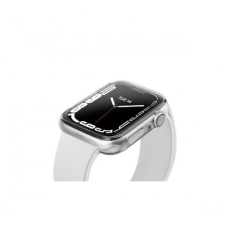 Uniq Glase Dual Pack Apple Watch S7 41mm szilikon tok átlátszó-fekete (62298) okosóra kellék