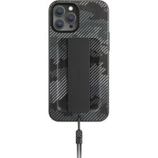 Uniq Hybrid Heldro Apple iPhone 12/12 Pro Műanyag Tok - Szénfekete/Mintás (UNIQ392CHACAM) tok és táska