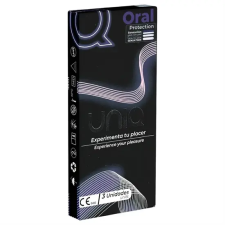  Uniq - latexmentes orál óvszer [3 db] óvszer