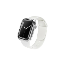 Uniq Legion Apple Watch S7 41mm tok, tempered kijelző fóliával, átlátszó tok és táska