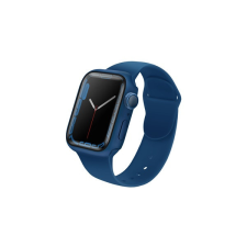 Uniq Legion Apple Watch S7 45mm tok, tempered kijelző fóliával, kék tok és táska