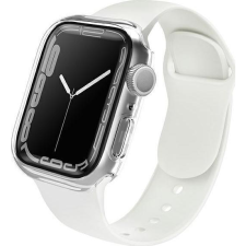 Uniq Legion Apple Watch S8/S7 45mm tok, tempered kijelző fóliával, átlátszó (8886463679517) okosóra kellék