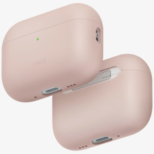 Uniq Lino tok az AirPods Pro 3 gen szilikonhoz rózsaszínű fülhallgató, fejhallgató tok