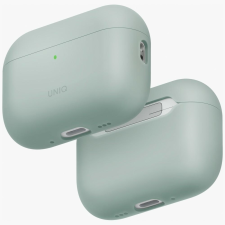 Uniq Lino tok az AirPods Pro 3 gen szilikonhoz szilikon zöld fülhallgató, fejhallgató tok