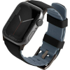 Uniq Linus Airosoft Apple Watch S1/2/3/4/5/6/7/SE Szilikon szíj 42/44/45mm - Fekete (UNIQ730)