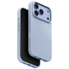 Uniq Lyden Magclick Apple iPhone 18 Pro / 17 Pro tok, MagSafe, műbőr, kék