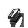 Uniq Nautic Apple Watch 44mm műanyag tok üvegfóliával, fekete