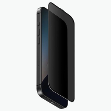 Uniq Optix Privacy betekintésvédett edzett üveg felhelyezést segítő kerettel iPhone 16 mobiltelefon kellék